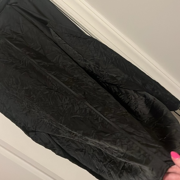 Zara NWT Medium Large Crinkle Kimono Mini Robe Sleepwear Wrap Pajama Black - Picture 6 of 11